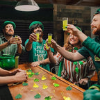 St. Patricks Day Decorations Shamrock Ornaments - 30pcs St Patricks Day Tree Ornaments Clover Baubles for Irish Lucky St Patrick's Day Home Table Tree Party Hanging Decorations