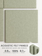 Bumusty Large Cork Board 48" x 36" Alternative - 12 Pack Felt Wall Tiles with 70 Safe Removable Adhesive Tabs, 30 Pushpins, Cork Boards for Walls Pin Board Bulletin Board Office Decor (Sage)