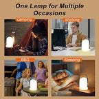 TRIROCKS Portable Cordless Lantern Outdoor Table Lamp Rechargeable Lantern4000mAh LED Battery Operated Table Lamps Easy 3-Step Touch Dimmable Outdoor Night Lamp Lantern with Remote Control