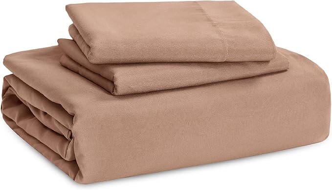 Bedsure Mocha Mousse California King Duvet Cover - Prewashed Cotton-Like Polyester Extra Soft Bedding Set, Includes 1 Cal King Duvet Cover 104''x98'' with Zipper Closure & 2 Pillow Shams, No Comforter