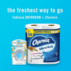 Febreze Bathroom Air Freshener, Odor-Fighting, Plug In Alternative, Air Fresheners for Home, Bathroom, & Kitchen, Closet Air Fresheners, Pet & Litter Box Odor Fighter, Refresh & Energize Scent, 4ct