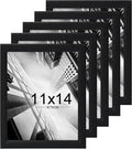 KTKDE 11x14 Picture Frame Set of 5, Wooden frames black, Vertical & Horizontal Wall Hanging for Wall Display,Studio Gallery Photo Frame for Photos, Posters & Art Prints