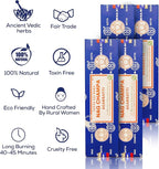 Satya Nag Champa Incense Sticks Bangalore- 250gm x 4 Pack (1000gm) Bundle Natural Hand Rolled Non-Toxic Nagchampa BNG Insense Set with Raajsee Insence Stick Holder for Meditation, Yoga & Joss Sticks