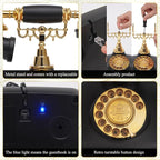 UKBW Audio Guest Book Wedding Phone, Audio Phone Guestbook, Record Audio Messages with Guestbook, Guestbook Alternative for Wedding, Birthday Party, Baby Shower, Anniversary, Engagement(Black)