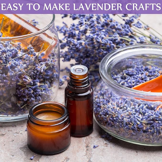 Treela 2 Pound Dried Lavender Bulk Dry Lavender Buds Fragrant Flower Petals for DIY Wedding Gift Fragrance Sachets