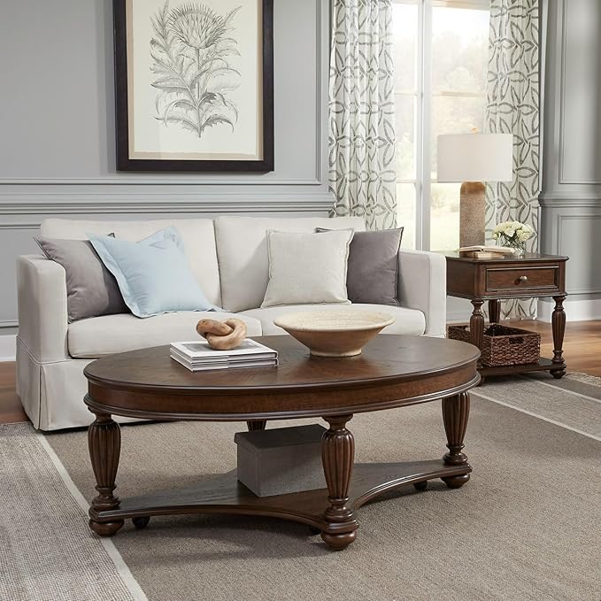 Liberty Furniture Allington Alt 3 Piece Set for Living Room - Cocktail Table, 2 Rectangular End Tables - Satin Sienna