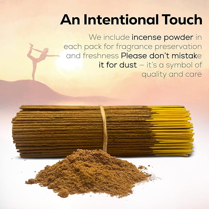 Raajsee Amber Incense Sticks 100 Gm Pack-100% Pure Organic - Natural Hand Rolled Free from Chemicals-Insence for Church,Relaxation, Meditation & Sensual Therapy
