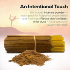 100% Natural Copal Incense Sticks 100 gm Pack, Charcoal Free –– Organic Non Toxic Insence Sticks, Made with Flowers - Meditation Gifts for Spiritual Cleansing