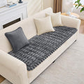 Couch Cover for Dogs, Non Slip Fuzzy Pet Couch Covers for Sofa,Couch Covers for Sofa Pet Friendly,Thick Soft Sofa Slipcovers Cushion Protector(Dark Gray, 28" x 59"/70 x 150cm)