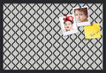 PinPix 30x20 Inch Cork Bulletin Board. This Decorative Framed Pin Board Comes with Black and White Waves Design and a Satin Black Frame. Ideal for Home Office Decor or Message Board (PinPix-194)