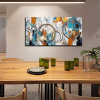 Modern Wall Art for Office Decor - Abstract Canvas Wall Art - Wall Pictures for Living Room Size 24" x 48"