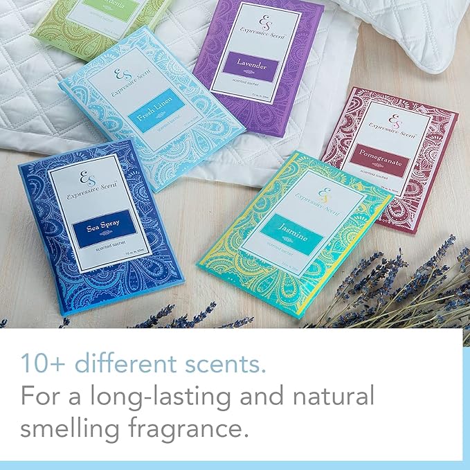Expressive Scent 6 Pack Pomegranate Large Scented Sachet Envelope - Heritage Collection