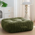 8" Washable Floor Pillow Cushion for Adults, Meditation Cushion Pillow, Removable Tufted Blended Corduroy Cover, Large Square Floor Sitting for Tatami Living Room or Yoga, 22x22 Inch, Machine Washable