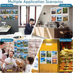 Thyle Acrylic Brochure Pamphlet Holder with 6 Magazine & 12 Pamphlet Slots, Clear Magazine Display Rack, Wall-Mounted Literature Organizer for Home and Office Waiting Room