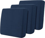 Hokway 3 Piece Couch Cushion Slipcovers Stretch Reversible Cushion Replacement Slipcovers Sofa Cushion Covers(Dark Blue, 3)
