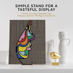16 Inch Heavy Duty Plate Stand (2 Pack) - Metal Display Easel for Large Plates, Picture Frames, Signs, Posters, Decorative Platters