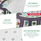 Kids Car Playmat, Kids Rug for Playroom Car Mat Town City Road Traffic Rugs, Play Mat for Floor, Extra Large Boys Kid Car Track Play Rug (Style Two, 59X 39.4 INCH)