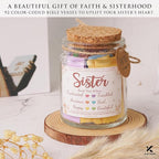 Bible Verse Jar for Daughter – 92 Color-Coded Scriptures of Encouragement, Birthday & Christmas Gift, Christian Keepsake, Daughter-in-Law Gift (Bible Verse Jar For Sister)