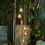 Tryme Sun Solar Wind Chimes for Outside Hanging Garden Lights Solar Christmas Decorations Outdoor for Women, Mother, Grandmother