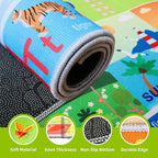 ABC Rug for Kids Playroom,Toddler Alphabet Mats Washable for Baby Area,Classroom,Play Room,Floor,Nursery(4×6ft /48×72in)