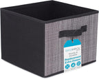 Internet's Best Replacement Extra Drawers for Hanging Closet Organizer - Canvas Storage Bins for Clothes, Sweaters, Shoes, Accessories - College Dorm Room Essentials, Small Space Organizer - Grey