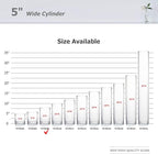 WGV Cylinder Vase Bulk, Diameter 5", Height 8", Clear Glass Floral Planter Container, Floating Candle Holder for Wedding Party Event Home Office Decor, 12 Pieces