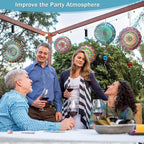 Mandala Rich Love Wind Spinner - 3D Kinetic Wind Spinners | 12″ Laser Cut Stainless Steel Hanging Sculpture & Catcher for Outdoor Garden Yard Decor | Mandala Gifts for Mom, Dad, Women, Men