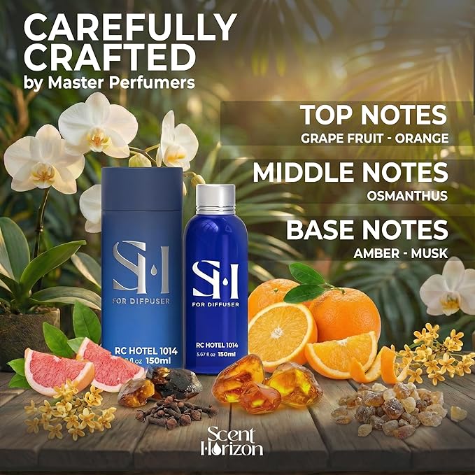 Inspired by Ritz Carlton No.1014 Hotel Diffuser Oil Refill, 5.07 Fl oz | 150ml, Luxury Home Scent Fragrance Oil for Diffuser Ultrasonic and Waterless Diffuser Oil and Crafting, Long-Lasting Aroma
