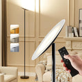 LED Torchiere Floor Lamp, 3200LM, 71" Tall Modern Torchiere Lamp in Zen Black, Stepless Dimming, Remote & Touch Control, Super Bright Light for Living Room and Bedroom, Heavy Stable Base