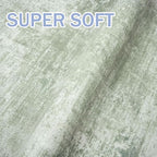 IOHOUZE Small Abstract Area Rug 2x3 Ft Entryway Rugs Washable Door Mat Indoor Entrance, Rubber Backed Throw Rugs, Printed Faux Wool Non Slip Floor Carpet for Foyer Front Door Sink, Sage Green