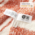 Snuggle Sac Orange Fall Throw Blanket for Couch, Reversible Super Soft Blankets Warm Cozy Knit Fuzzy Plush Blankets for Sofa,Living Room, Stripe Orange,50x60 inches