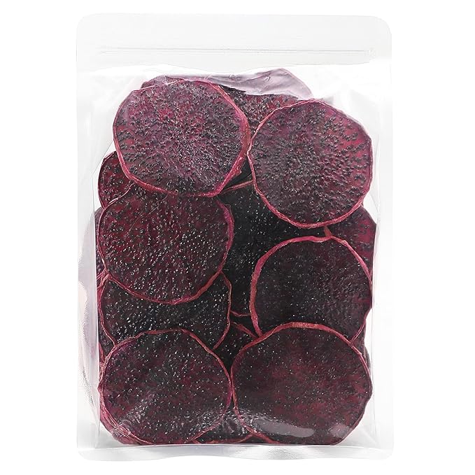 iGAOZM Dried Dragon Fruit Chips,8.8oz/250g,Dehydrated Dragon Fruit Slices,No Sugar added,Soft and Chewy Bulk Dehydrated Dragon Pieces Snacks for Cocktails,Snacks,Garnishing, Baking