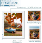 KTKDE 8x10 Picture Frame Set of 3,White Wooden frams, Vertical & Horizontal Wall Hanging for Wall or Tapletop Display,Studio Gallery Photo Frame for Photos, Posters & Art Prints