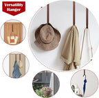 Wreath Door Hanger,Easter Decorations Wreath Hangers for Front Door, Adjustable Over the Door Hooks for Hanging Welcome Sign Length from 15 to 25 Inches,Metal Front Door Porch Apartment Decor