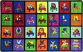 SAFECASTLE Kids Carpet My ABC Place Alphabet Rug 5'4" x 7'8"– Educational ABC Learning Area Rug – Colorful Classroom Rug for Kids, Toddlers, Preschool, Nursery, Playroom, Daycare & Children’s Bedroom