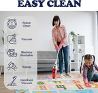 5x7ft Kids ABC Animals Education Rug - Non-Slip Faux Wool Carpet with Interactive ABC Animals Design, Educational Mat for Kids, Bedroom Playroom Nursery Gift.