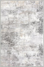 IOHOUZE Small Abstract Area Rug Sets 2x3 and 3x5 Ft Door Mat Indoor Set, Washable Rugs for Entryway Sets, Non Slip Throw Rug Set, Printed Faux Wool Floor Carpet for Foyer Entrance Kitchen, Grey Beige