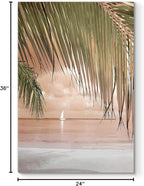 Renditions Gallery Canvas Nature Wall Art Home Paintings & Prints Perfect Palm Tree Curtain Modern Glam Wall Hanging Decorations Artwork for Bedroom Dining Office Kitchen - 24"x36" LT06