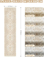Kitchen Runner Rug Non Slip Washable 2.5x10, Soft Ultra-Thin Entryway Rug Runners for Hallways, Carpet Runner for Living Room,Kitchen, Laundry, Bathroom(Cream/Beige,2.5'x10')