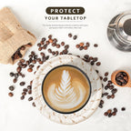 Drink Coasters Set of 8 – Non-Slip 4" Coasters for Coffee Table & Home