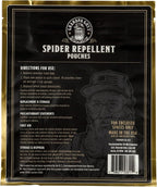 Grandpa Gus's Natural Spider Repellent Pouches, Spider Deterrent with Peppermint and Lemongrass Oil, Indoor Pest Control for Closet, Basement, Cabin, Shed, RV & Garage, 8.8 oz Each (10 Pouches)