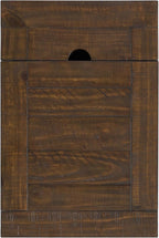 Martin Svensson Home Solid Wood Black and Brown Rustic Chairside End Table with Power and Storage