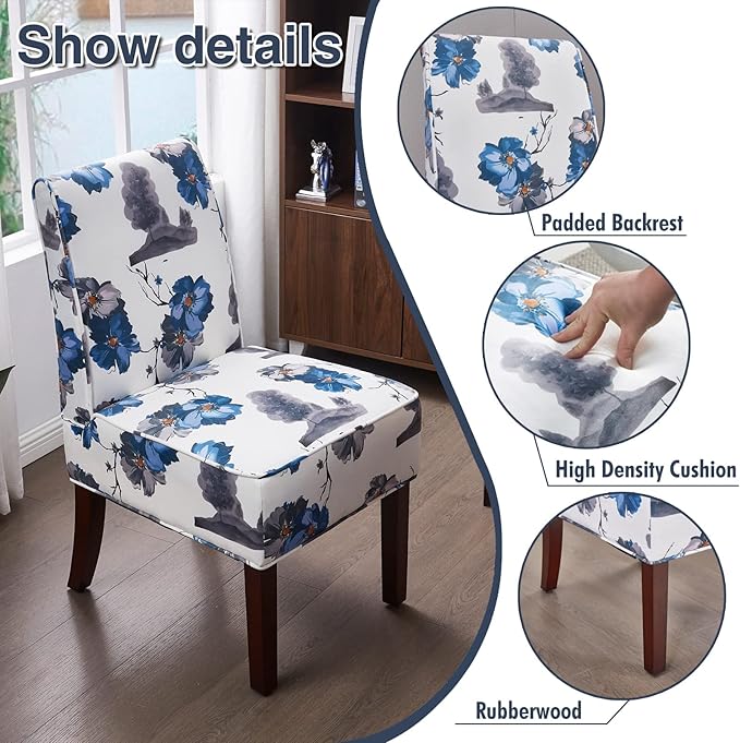Traditional Fabric Accent Chair, DRM'SCUUM Modern Accent Chair for Living Room Soft White Velvet with Ink Paint Pattern,Comfor Seat,Sturdy Frame and Rubber Wood Legs