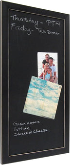 DesignOvation Wyeth Framed Magnetic Chalkboard, Black