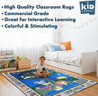 KIDCARPET.COM Forest Alphabet Learning Rug 4' x 6' Rectangle, Educational Classroom Rug, Kids Learning Play Mat | Area Rug for Bedroom or Playroom