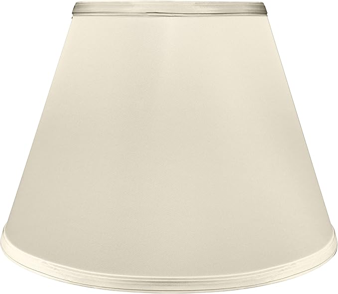 Aspen Creative 32690, Transitional Empire Shape Spider Construction Lamp Shade, Champagne, 7" Top x 13" Bottom x 9-1/2" Slant Height
