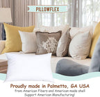 Pillowflex Synthetic Down Pillow Insert - 22x32 Down Alternative Pillow, Ultra Soft Oversized Queen Bed Sleeping Pillow, Large Rectangle Sham - 1 Decorative Pillow Form