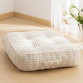 6" Washable Floor Pillow Cushion for Adults, Meditation Cushion Pillow, Removable Tufted Blended Corduroy Cover, Large Square Floor Sitting for Tatami Living Room or Yoga, 22x22 Inch, Machine Washable