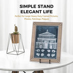 TR-LIFE 4 Pack 12 Inch Large Plate Stands/holder for Display - Metal Picture Frame Holder Stand + Easels for Platter, Book, Plaque, Photo, Table top Art