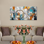 JKWALL77 Abstract Painting for Living Room Canvas - Modern Art Work for Office Walls Ready To Hang 20" x 40"